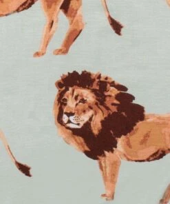 Milkbarn Bamboo Lion Newborn Gown & Hat Set LITTLE APPLES