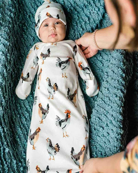 Cheap 💯 The Little Apple Milkbarn Bamboo Bumblebee Newborn Gown & Hat Set 🔔 2 The Little Apple Milkbarn Bamboo Bumblebee Newborn Gown & Hat Set