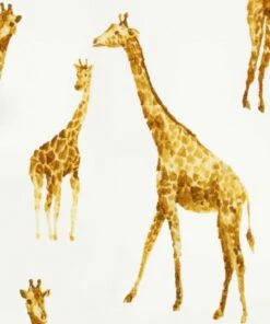 Milkbarn Bamboo Giraffe Newborn Gown & Hat Set