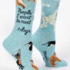 The Little Apple People I Want To Meet: Dogs Women's Crew Socks CLOSET