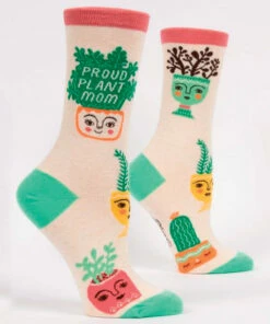 The Little Apple Proud Plant Mom Women's Crew Socks CLOSET