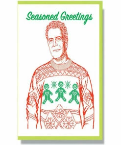 The Little Apple HOLIDAYS 40% OFF RIP Anthony Bourdain Holiday Greeting Card