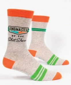 The Little Apple Ringmaster Of The Shit Show Men's Crew Socks