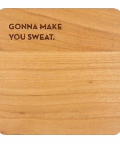 The Little Apple HOMEBODY Laser Engraved Wood Coasters