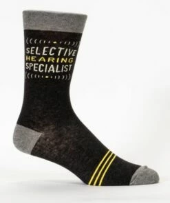 The Little Apple CLOSET Selective Hearing Specialist Men's Crew Socks