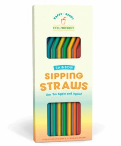 The Little Apple Rainbow Sipping Straws