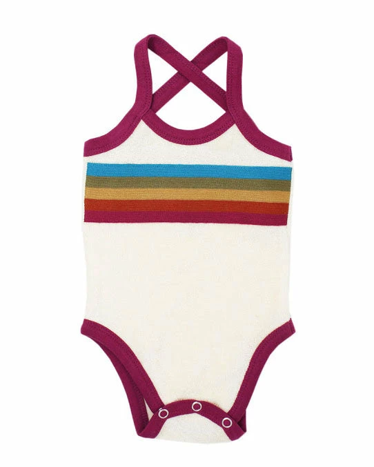 Best Pirce ๐ The Little Apple LITTLE APPLES L'ovedbaby Organic Terry Cloth Bodysuit- Magenta ๐คฉ 1 The Little Apple LITTLE APPLES L'ovedbaby Organic Terry Cloth Bodysuit- Magenta