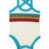 The Little Apple L'ovedbaby Organic Terry Cloth Bodysuit- Teal
