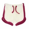 The Little Apple L'ovedbaby Organic Terry Cloth Track Shorts- Magenta LITTLE APPLES
