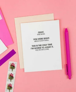 The Little Apple You Were Right Mom Mother's Day Greeting Card