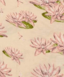 The Little Apple Milkbarn Bamboo Water Lily Footed Romper