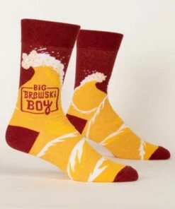 Blue Q CLOSET Big Brewski Boy Men's Crew Socks