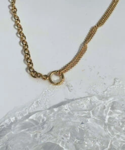 Outlet β¨ The Little Apple Jasper Multi Chain Gold Necklace JEWEL BOX π₯ 9 The Little Apple Jasper Multi Chain Gold Necklace JEWEL BOX