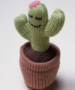 The Little Apple Organic Cotton Cactus Baby Rattle LITTLE APPLES