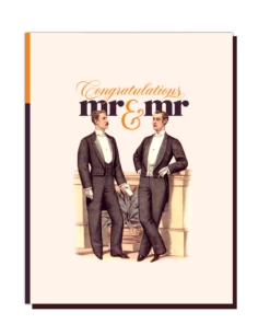 The Little Apple Mr & Mr Congrats Wedding Greeting Card