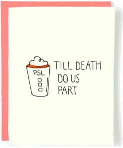 The Little Apple Pumpkin Spice Latte Greeting Card LOVE NOTES