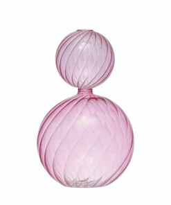 The Little Apple Pink Twisted Glass Vase HOMEBODY