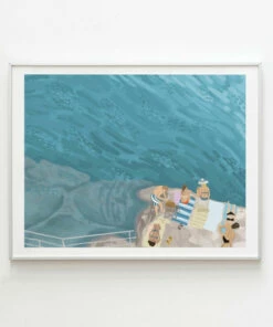 The Little Apple HOMEBODY Summer In Paraggi Beach Art Print