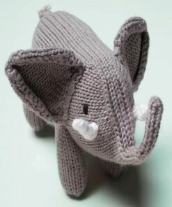 The Little Apple LITTLE APPLES Organic Cotton Elephant Baby Rattle