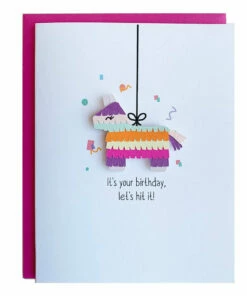 The Little Apple Pinata Birthday Greeting Card