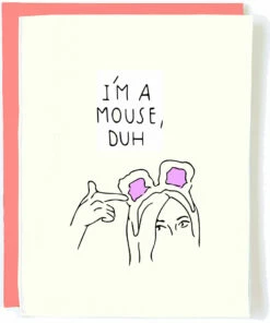 The Little Apple LOVE NOTES Hocus Mean Girls I'm A Mouse Halloween Greeting Card
