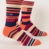 Blue Q CLOSET Fun Person Alert Men's Crew Socks