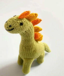 The Little Apple Organic Cotton Dinosaur Brachiosaurus Baby Rattle LITTLE APPLES