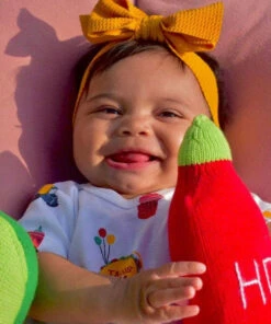 The Little Apple Organic Cotton Hot Sauce Baby Rattle
