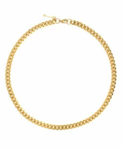The Little Apple Liam Gold Cuban Link Chain Necklace