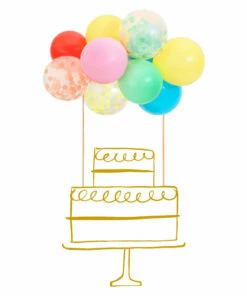 Meri Meri Rainbow Balloon Cake Topper TOP CHEF