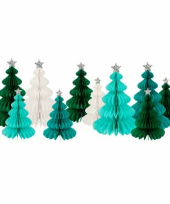 Meri Meri Green Forest Honeycomb Trees Decoration HOLIDAYS 40% OFF