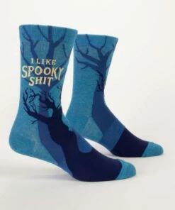 Blue Q I Like Spooky Shit Men's Crew Socks CLOSET