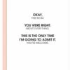 The Little Apple You Were Right Mom Mother's Day Greeting Card
