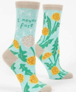 Blue Q CLOSET I Never Fart Women's Crew Socks