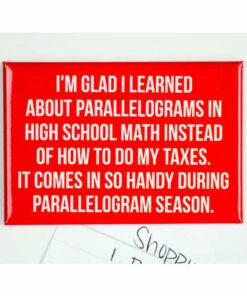 The Little Apple HOMEBODY Parallelogram Magnet