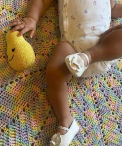 The Little Apple Organic Cotton Pear Baby Rattle