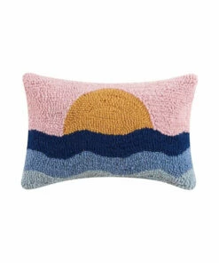 The Little Apple Sunset Hook Pillow