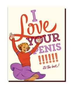 The Little Apple LOVE NOTES I Love Your Penis Valentine's Day Greeting Card