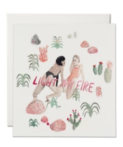 The Little Apple Light My Fire Valentine's Greeting Card