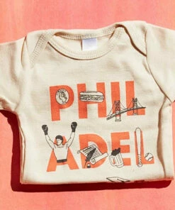 The Little Apple LITTLE APPLES Philadelphia Font Onesie