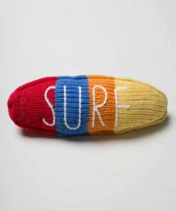 The Little Apple Organic Cotton Surfboard Baby Rattle
