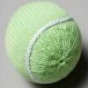 The Little Apple Organic Cotton Tennis Ball Baby Rattle LITTLE APPLES