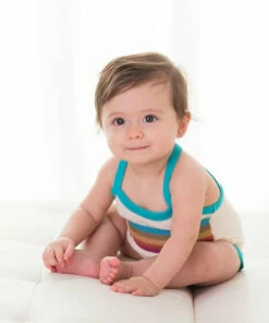 Cheap โจ The Little Apple L'ovedbaby Organic Terry Cloth Bodysuit- Teal ๐ 6 The Little Apple L'ovedbaby Organic Terry Cloth Bodysuit- Teal