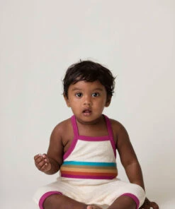 The Little Apple L'ovedbaby Organic Terry Cloth Overall- Maple LITTLE APPLES