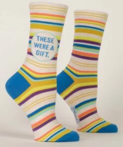 Blue Q These Were A Gift Women's Crew Socks