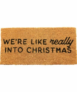 The Little Apple Really Into Christmas Coir Mat