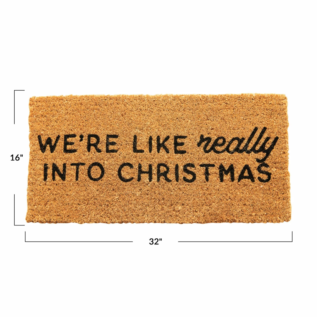 Flash Sale π The Little Apple Really Into π Christmas Coir Mat π 2 The Little Apple Really Into Christmas Coir Mat
